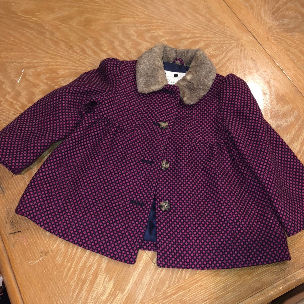 💜 Toddler button down fur jacket! 🧥